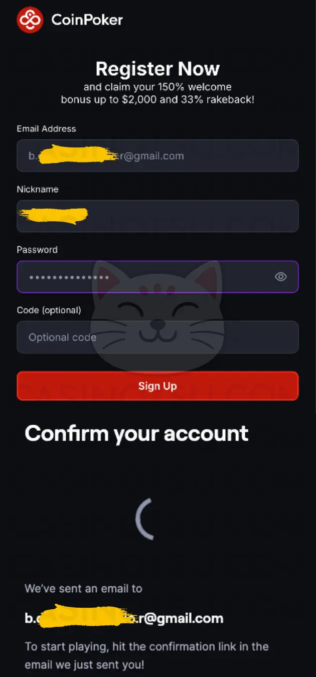 Step 1: 登録(アカウント作成)