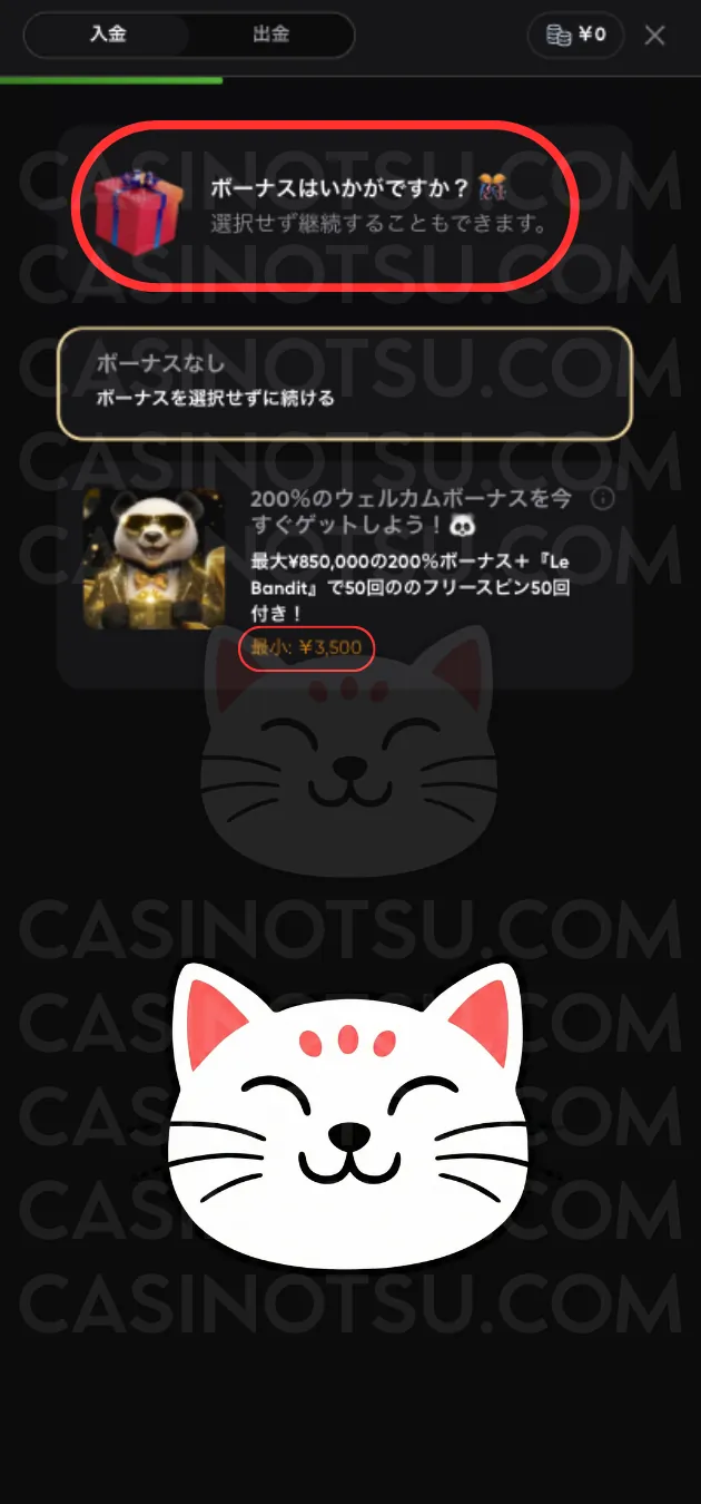 Step 5: プレイ開始(3000+ゲーム / ライブカジノ豊富・モバイル最適化)