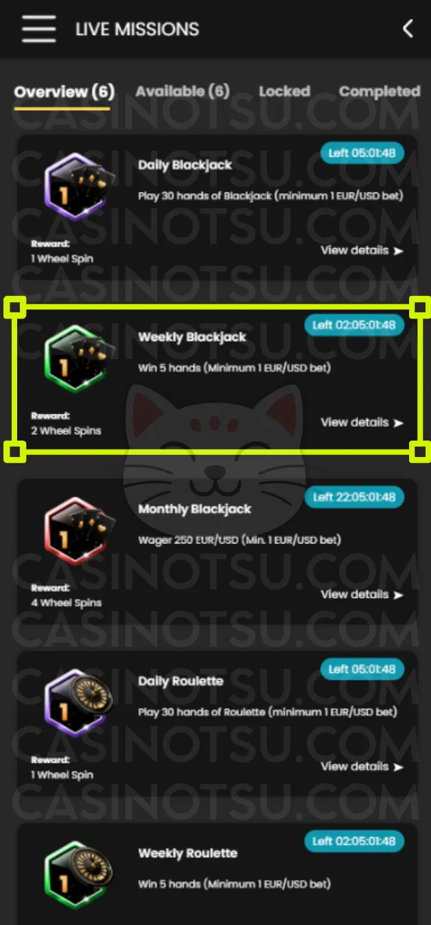 Step 2: KYC:本人確認は不要で即プレイ